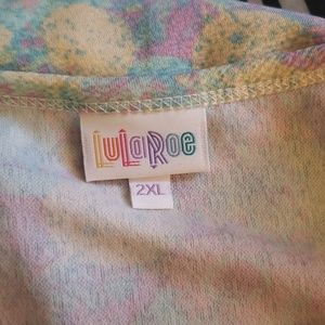 Lularoe Pastel Floral Nicole Dress